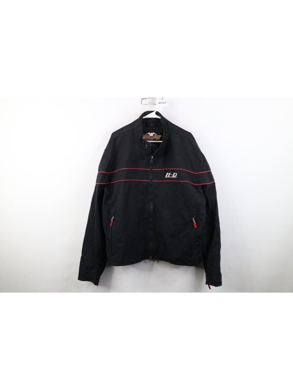 Vintage Harley Davidson Mens 2XL Spell Out Ballistic Cafe Racer Bomber Jacket